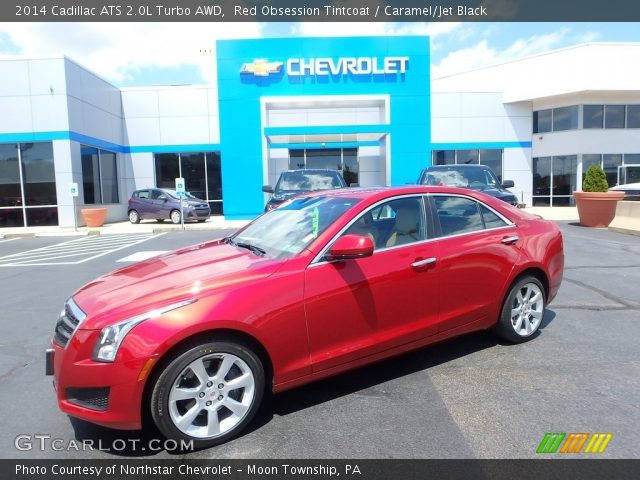 2014 Cadillac ATS 2.0L Turbo AWD in Red Obsession Tintcoat