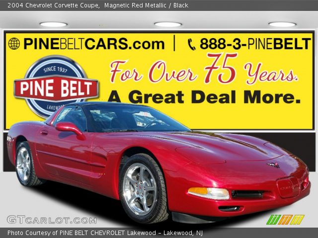 2004 Chevrolet Corvette Coupe in Magnetic Red Metallic