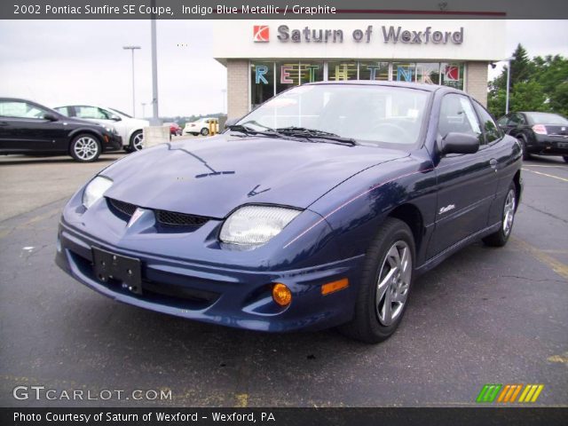 2002 Pontiac Sunfire SE Coupe in Indigo Blue Metallic