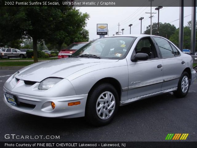 2002 Pontiac Sunfire SE Sedan in Ultra Silver Metallic