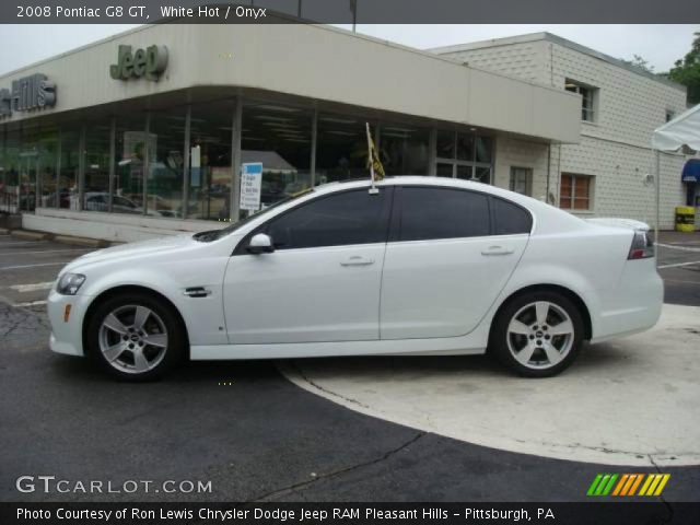 2008 Pontiac G8 GT in White Hot