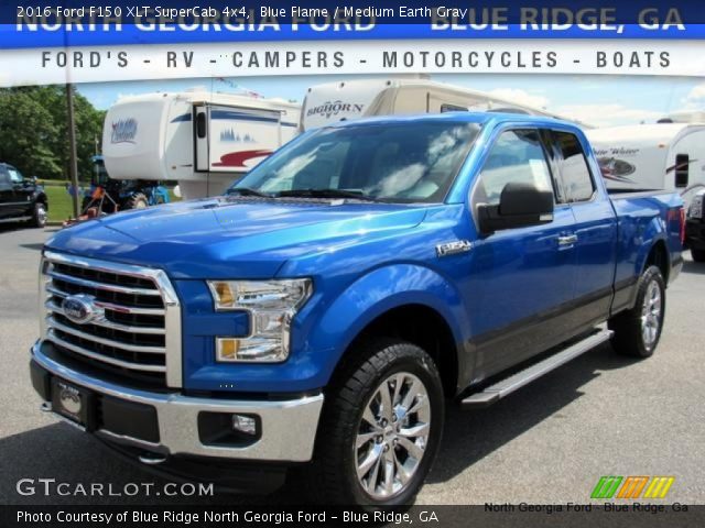 2016 Ford F150 XLT SuperCab 4x4 in Blue Flame