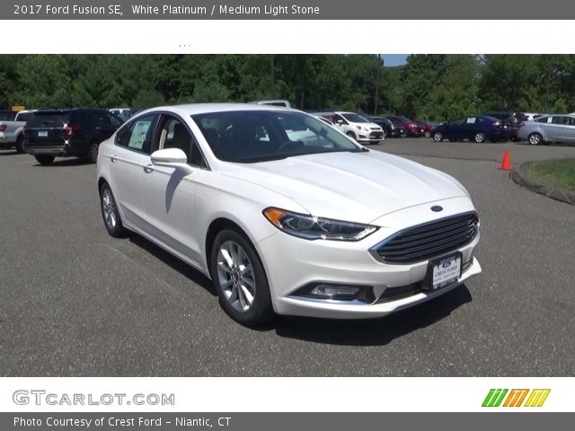 2017 Ford Fusion SE in White Platinum