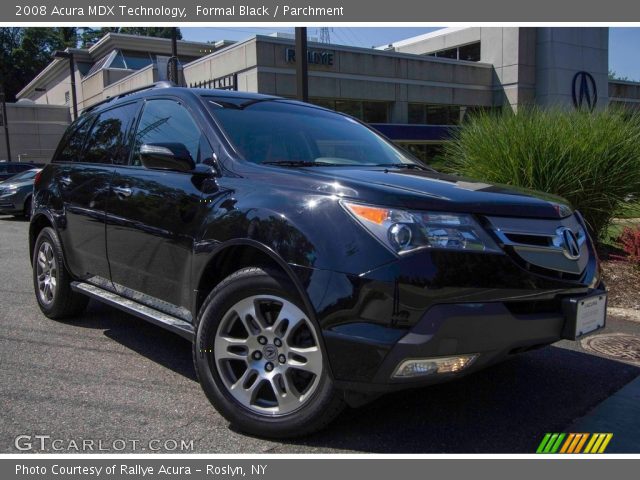 2008 Acura MDX Technology in Formal Black