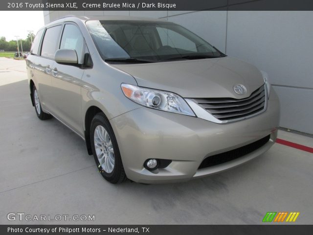 2016 Toyota Sienna XLE in Creme Brulee Mica