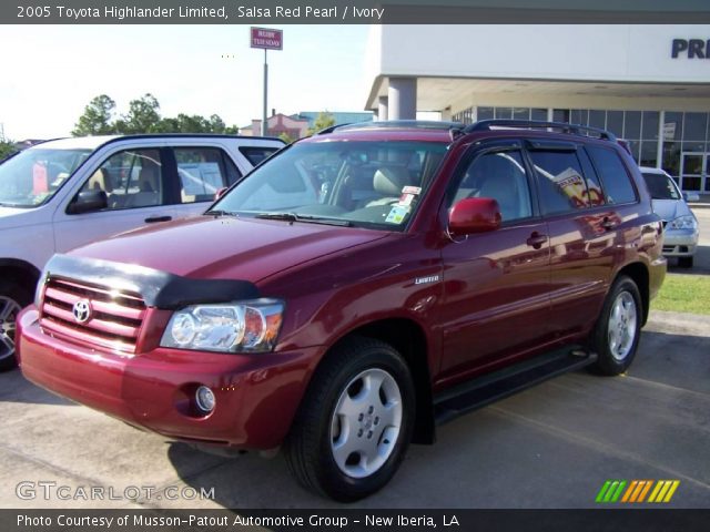 2005 Toyota Highlander Limited in Salsa Red Pearl