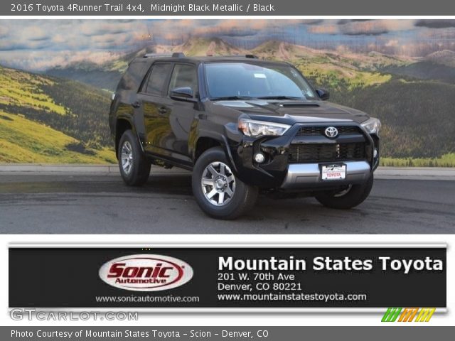 2016 Toyota 4Runner Trail 4x4 in Midnight Black Metallic