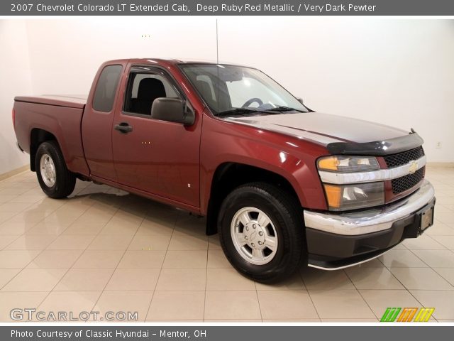 2007 Chevrolet Colorado LT Extended Cab in Deep Ruby Red Metallic