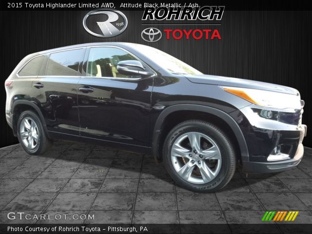 2015 Toyota Highlander Limited AWD in Attitude Black Metallic