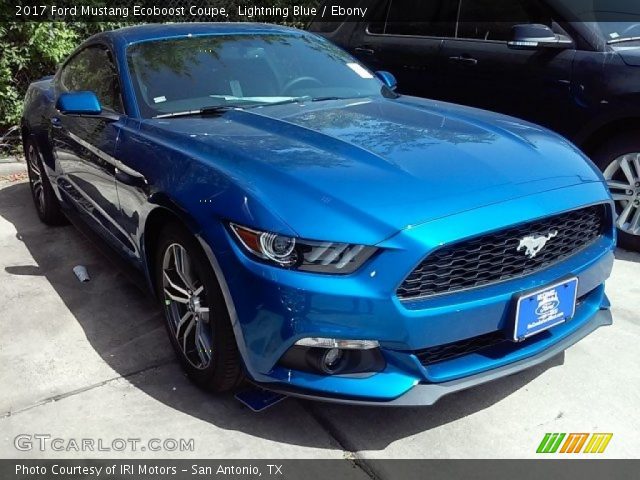2017 Ford Mustang Ecoboost Coupe in Lightning Blue