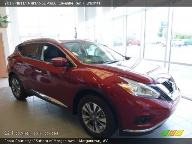 2016 Nissan Murano SL AWD in Cayenne Red