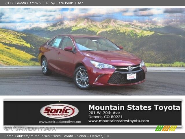 2017 Toyota Camry SE in Ruby Flare Pearl