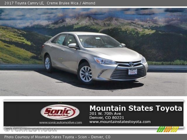 2017 Toyota Camry LE in Creme Brulee Mica