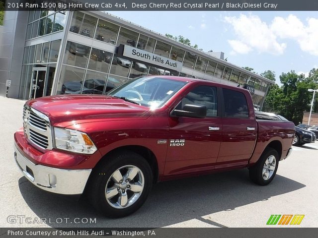 2014 Ram 1500 Big Horn Crew Cab 4x4 in Deep Cherry Red Crystal Pearl