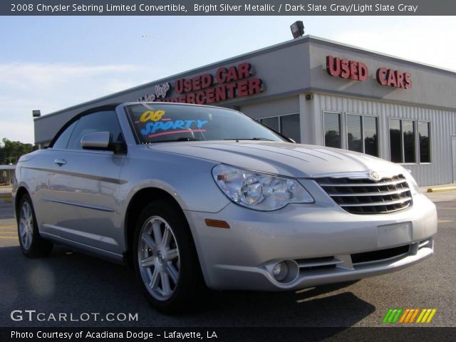 2008 Chrysler Sebring Limited Convertible in Bright Silver Metallic