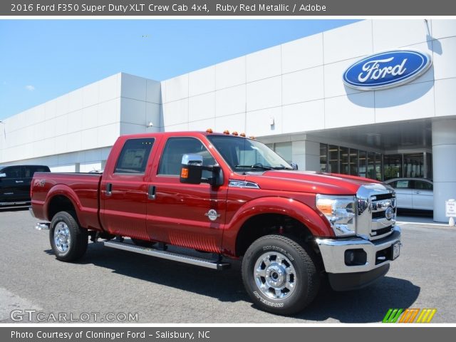 2016 Ford F350 Super Duty XLT Crew Cab 4x4 in Ruby Red Metallic