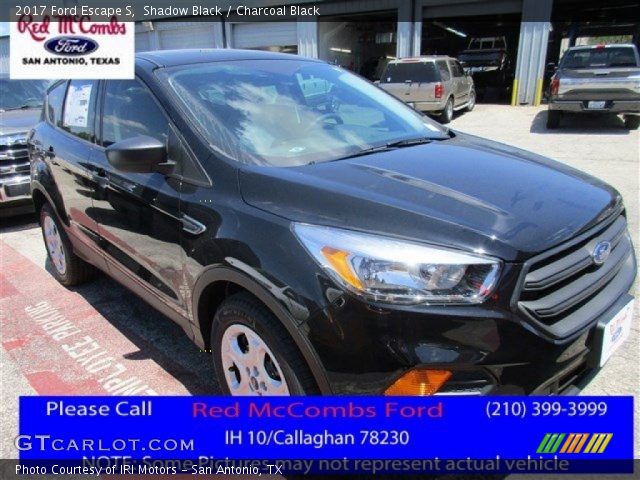 2017 Ford Escape S in Shadow Black