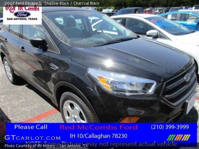 2017 Ford Escape S in Shadow Black
