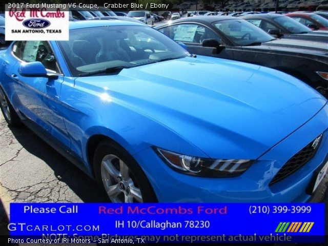2017 Ford Mustang V6 Coupe in Grabber Blue