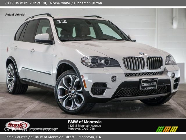 2012 BMW X5 xDrive50i in Alpine White
