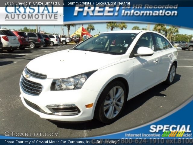 2016 Chevrolet Cruze Limited LTZ in Summit White