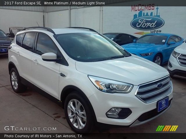 2017 Ford Escape SE in White Platinum