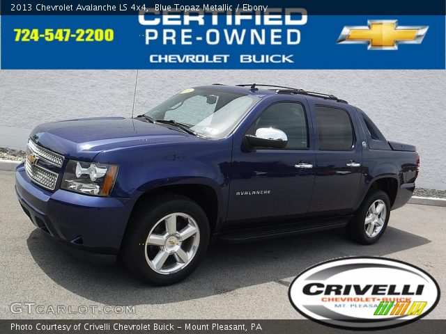 2013 Chevrolet Avalanche LS 4x4 in Blue Topaz Metallic