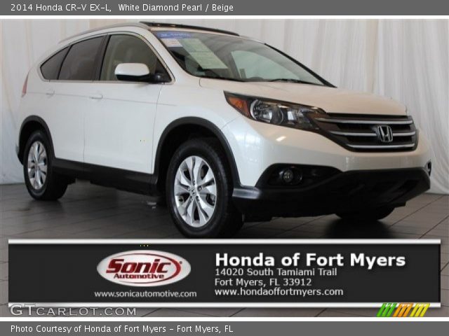 2014 Honda CR-V EX-L in White Diamond Pearl