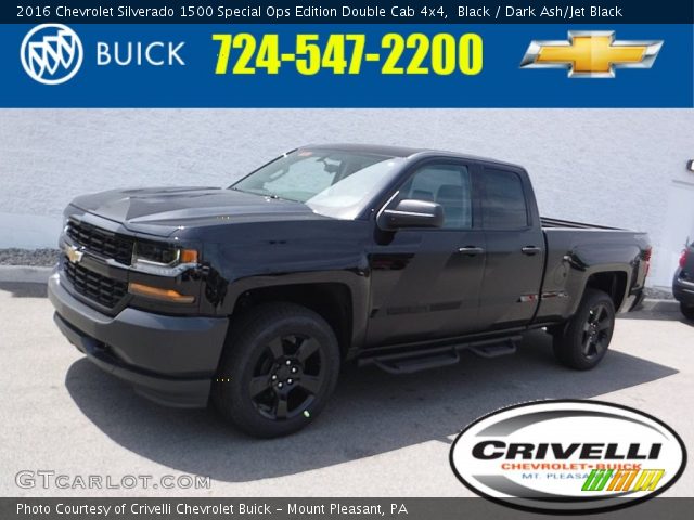 2016 Chevrolet Silverado 1500 Special Ops Edition Double Cab 4x4 in Black