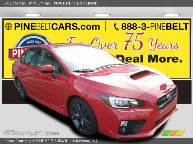 2017 Subaru WRX Limited in Pure Red