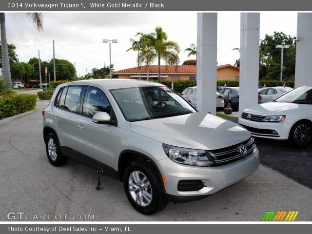 2014 Volkswagen Tiguan S in White Gold Metallic