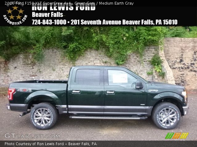 2016 Ford F150 XLT SuperCrew 4x4 in Green Gem
