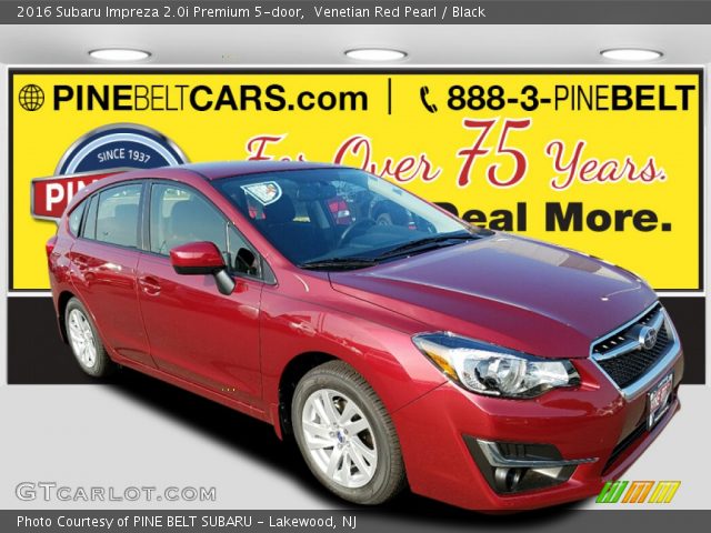 2016 Subaru Impreza 2.0i Premium 5-door in Venetian Red Pearl