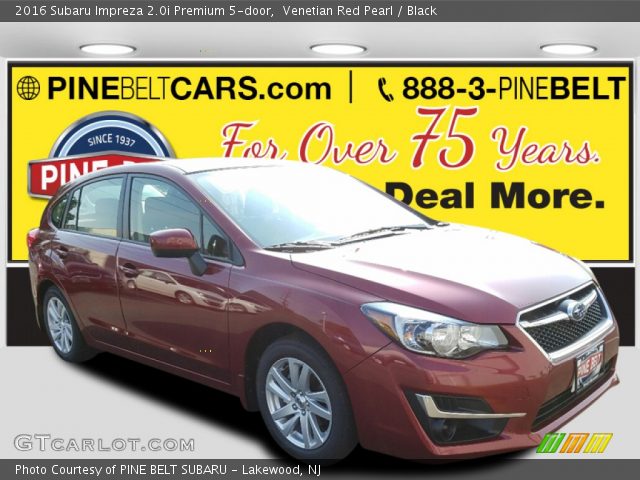 2016 Subaru Impreza 2.0i Premium 5-door in Venetian Red Pearl