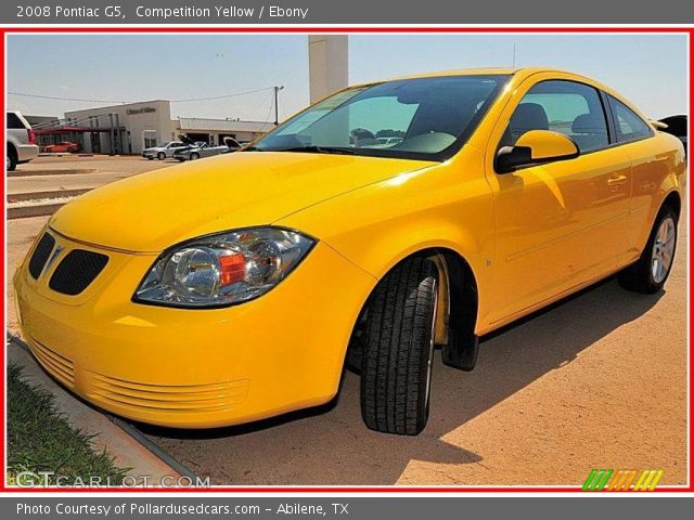 2008 Pontiac G5  in Competition Yellow