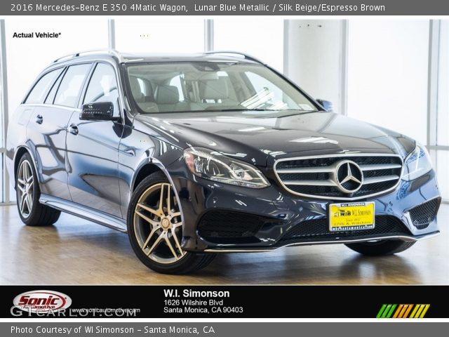 2016 Mercedes-Benz E 350 4Matic Wagon in Lunar Blue Metallic