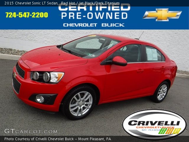 2015 Chevrolet Sonic LT Sedan in Red Hot