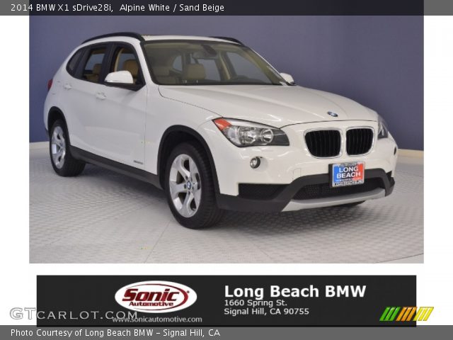 2014 BMW X1 sDrive28i in Alpine White
