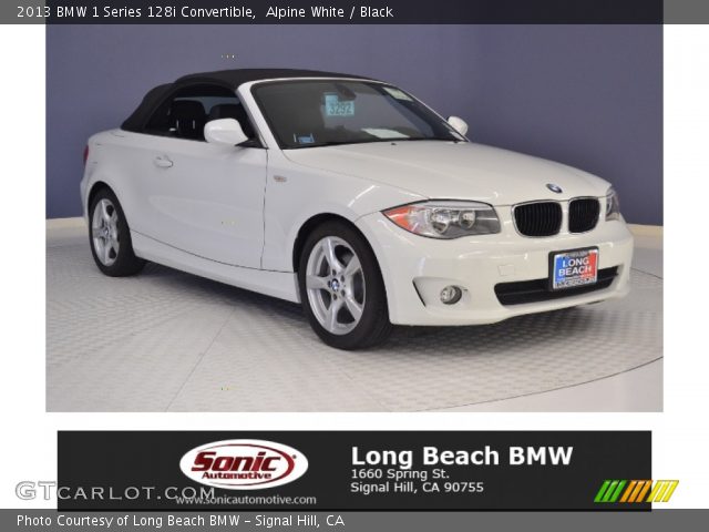 2013 BMW 1 Series 128i Convertible in Alpine White
