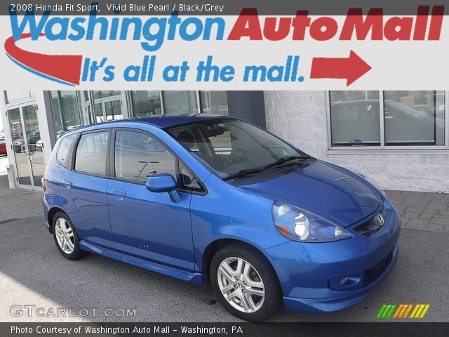 2008 Honda Fit Sport in Vivid Blue Pearl