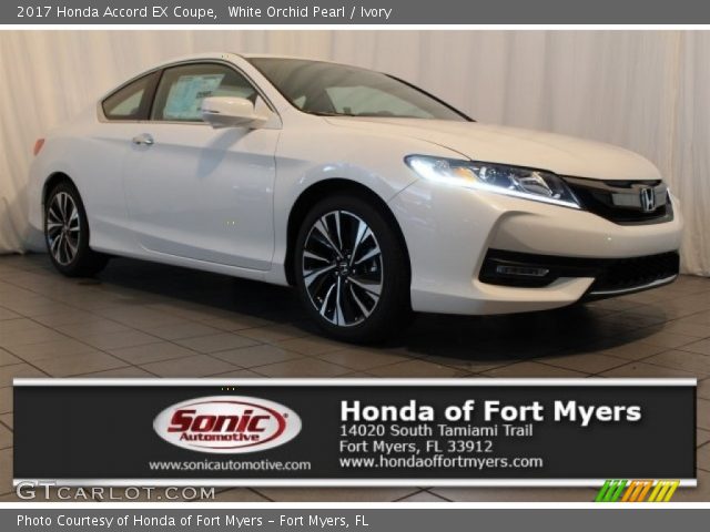 2017 Honda Accord EX Coupe in White Orchid Pearl