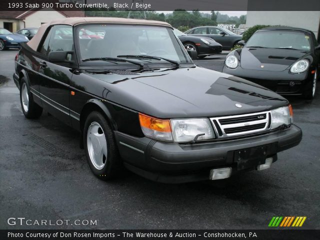 1993 Saab 900 Turbo Convertible in Black