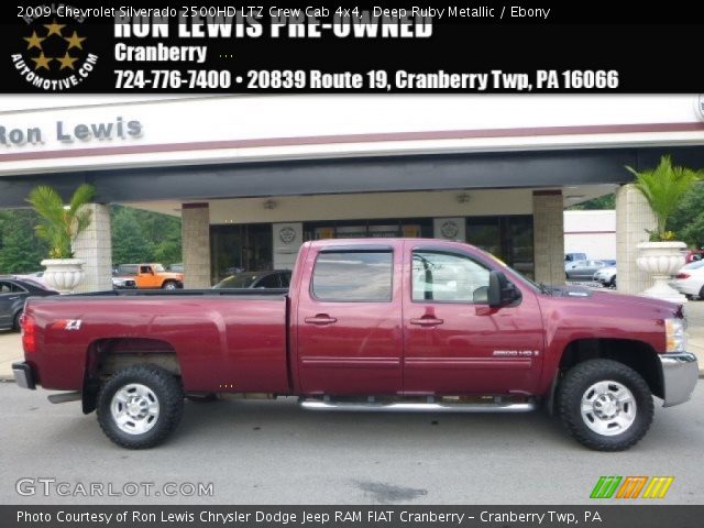 2009 Chevrolet Silverado 2500HD LTZ Crew Cab 4x4 in Deep Ruby Metallic