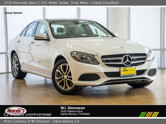 2016 Mercedes-Benz C 300 4Matic Sedan in Polar White