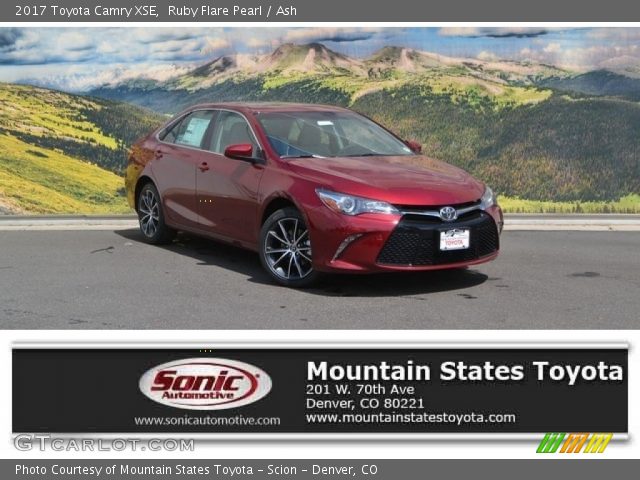 2017 Toyota Camry XSE in Ruby Flare Pearl