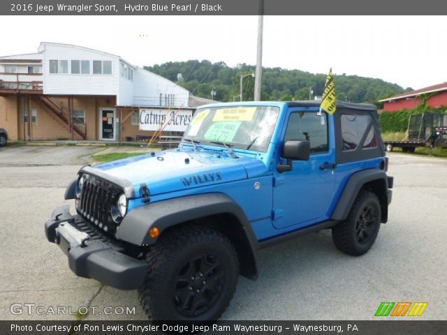 2016 Jeep Wrangler Sport in Hydro Blue Pearl