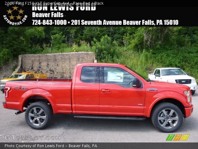 2016 Ford F150 XLT SuperCab 4x4 in Race Red