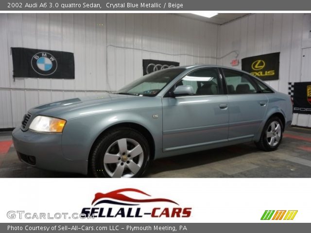 2002 Audi A6 3.0 quattro Sedan in Crystal Blue Metallic