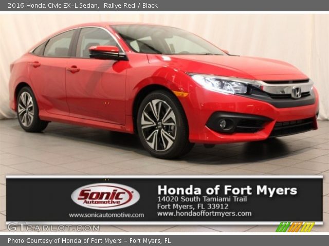 2016 Honda Civic EX-L Sedan in Rallye Red