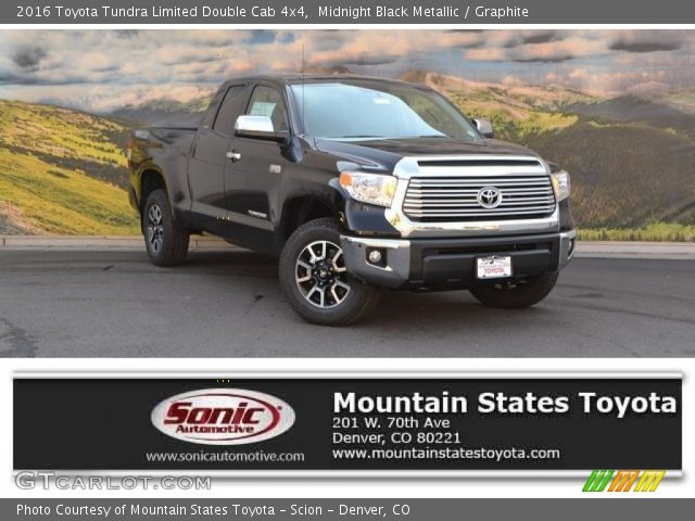 2016 Toyota Tundra Limited Double Cab 4x4 in Midnight Black Metallic